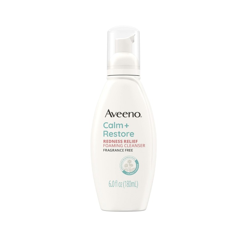 Aveeno Calm + Restore Redness Relief Foaming Cleanser 180ml