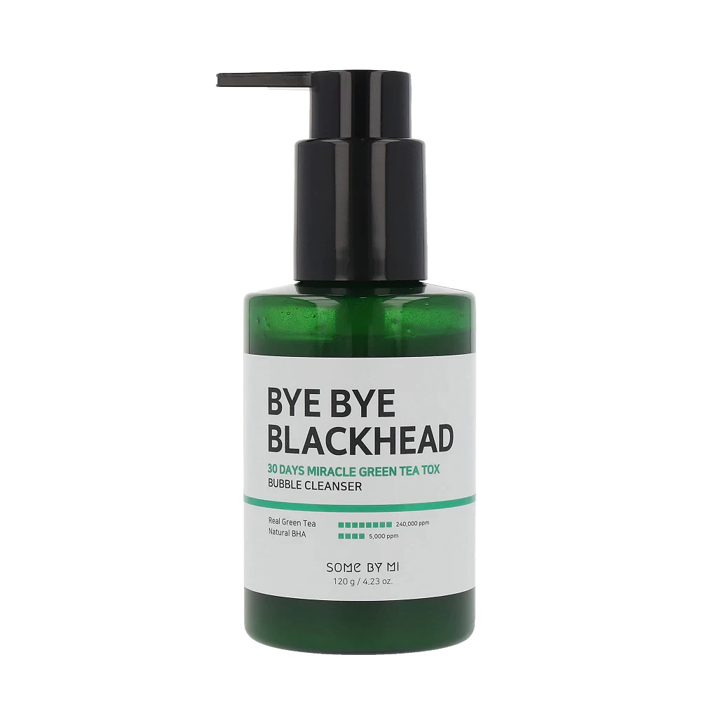 Somebymi Bye Bye Blackhead 30 Days Miracle Green Tea Tox Bubble Cleanser 120g