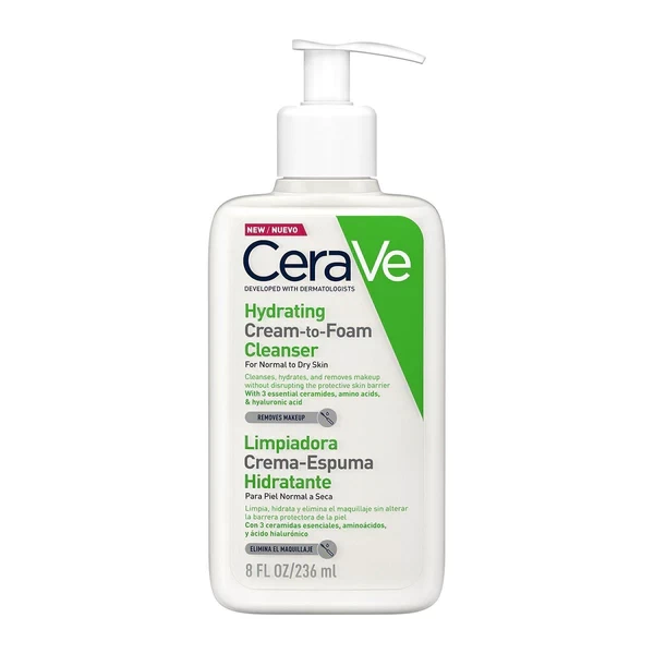 CeraVe Hydrating Cream-to-Foam Cleanser